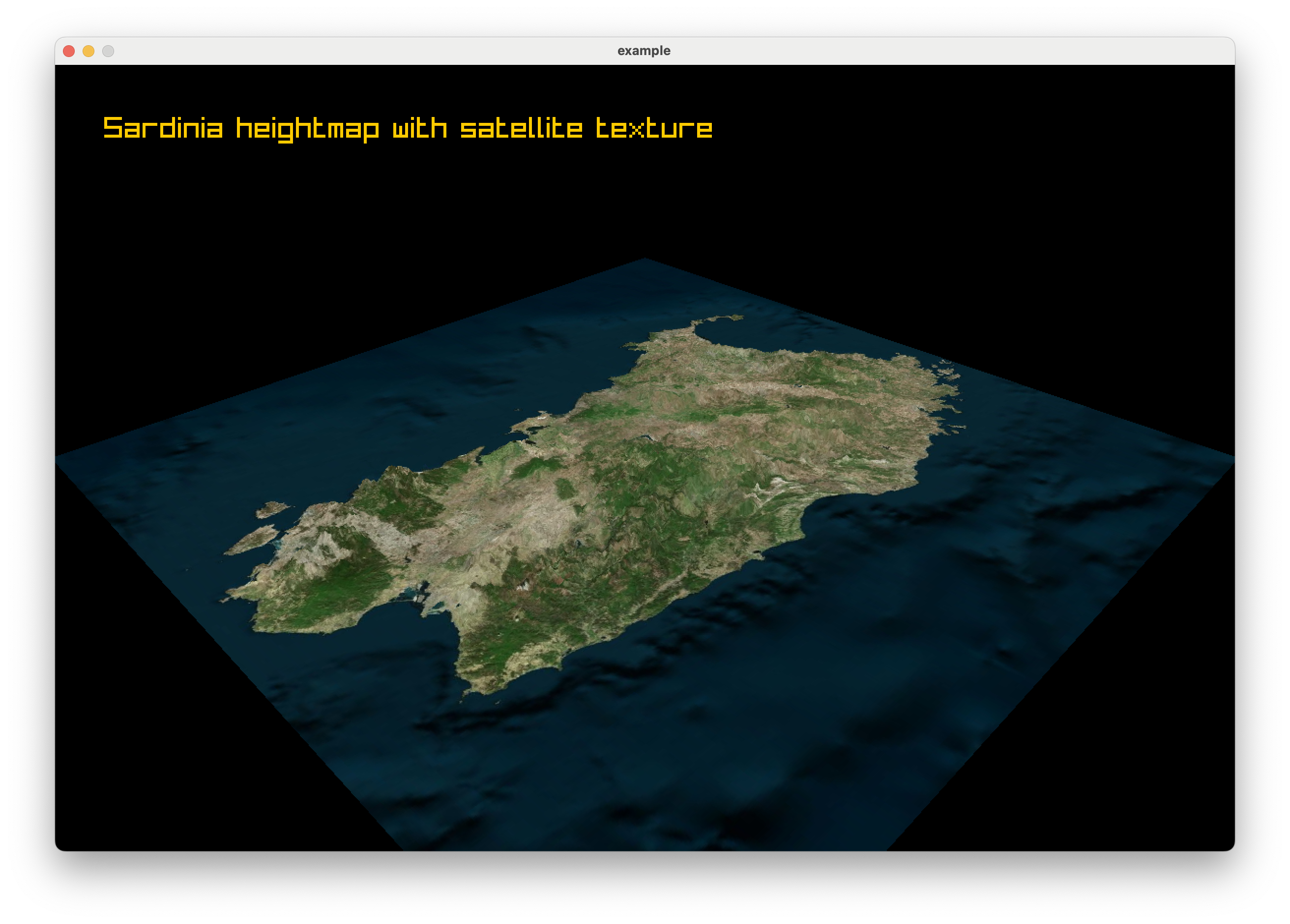 Sardinia with texture